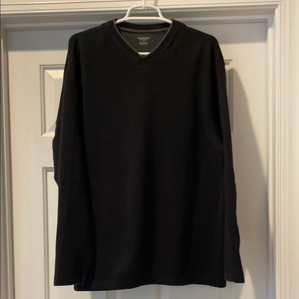 Black V-Neck Sweater